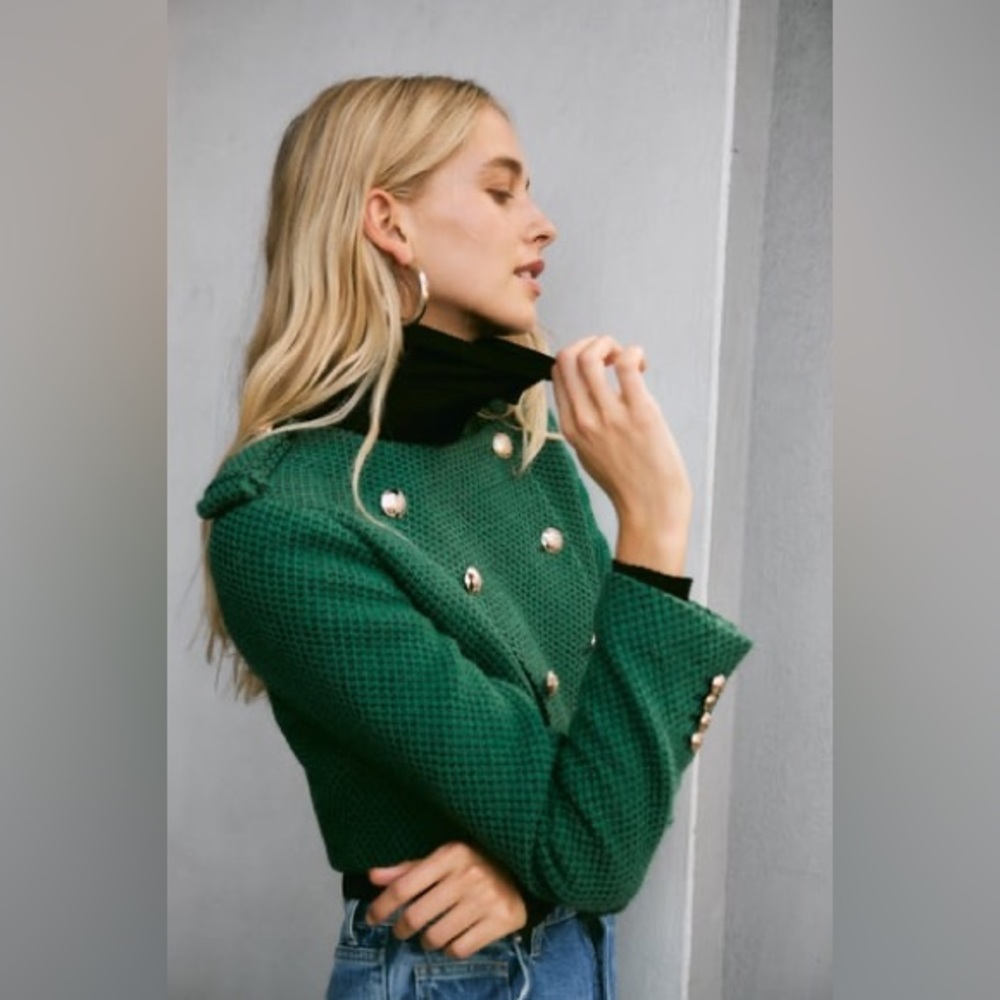 Zara Textured weave jacket - Picture 8 of 8